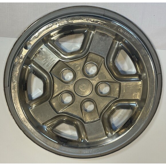 Jeep Patriot Wheel Skin Cover Hubcaps 16” OEM Genuine 6997P-C Set of 2 Chrome - Picture 4 of 8